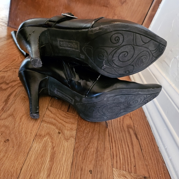 Tall black zippered Merona boots. Size 7.5. - Picture 3 of 3